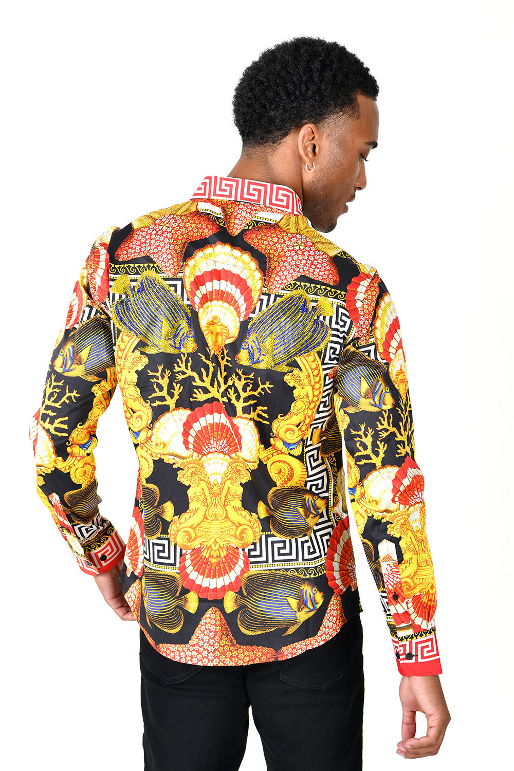 Oxford Rhinestone Long Sleeve Shirt