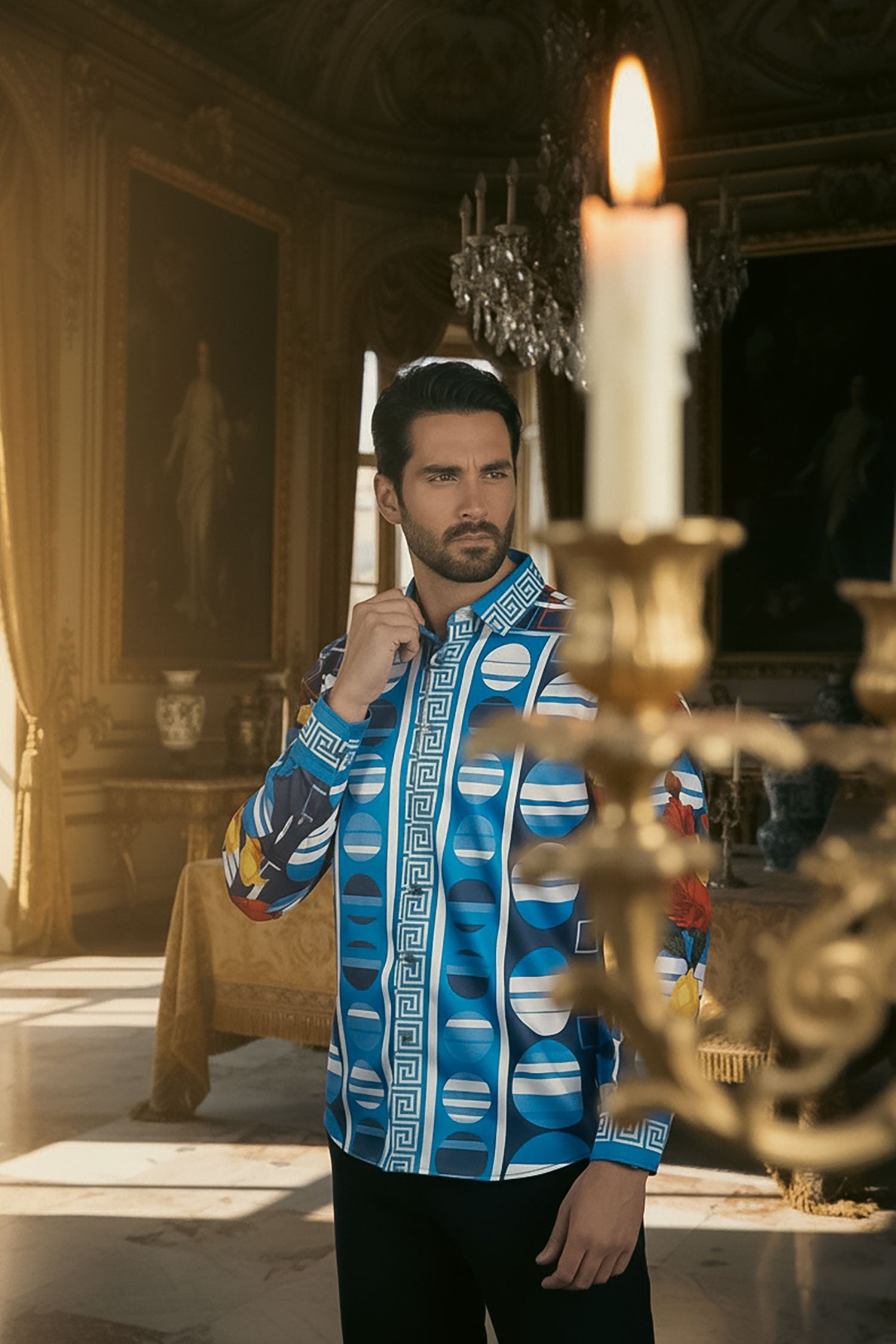 Heaven on Earth Rhinestone Long Sleeve Shirt