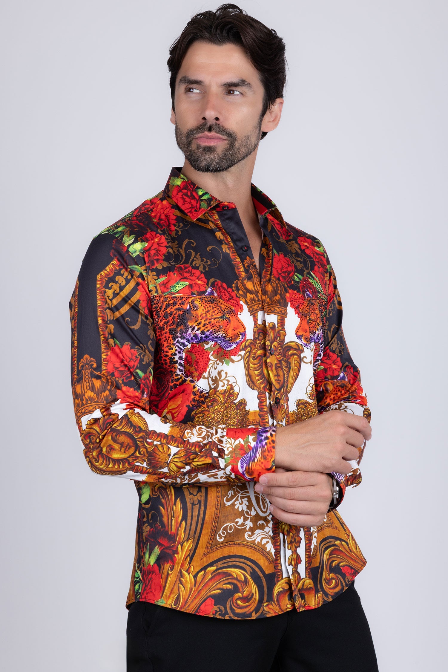 Lafayette Rhinestone Long Sleeve Shirt