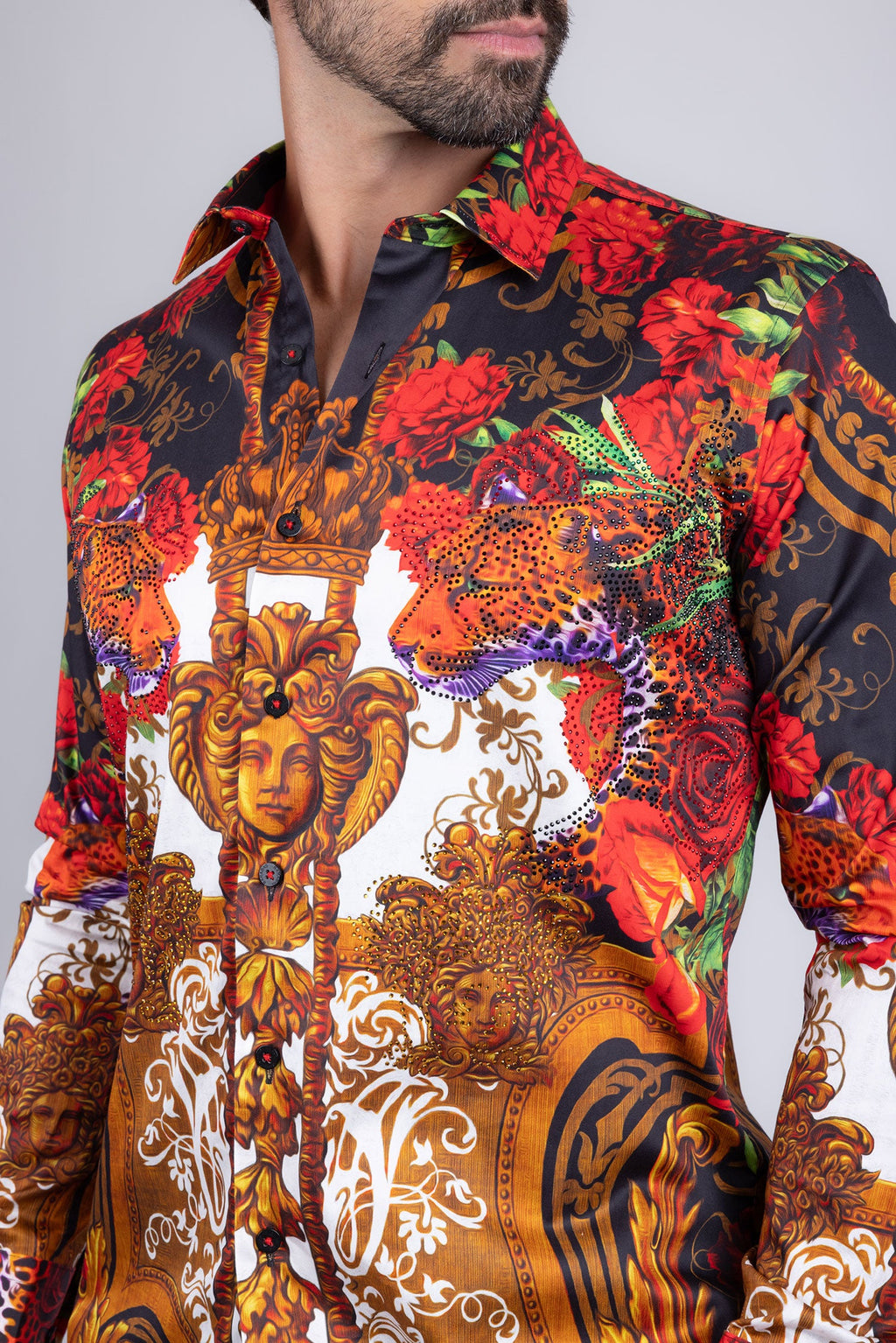 Lafayette Rhinestone Long Sleeve Shirt