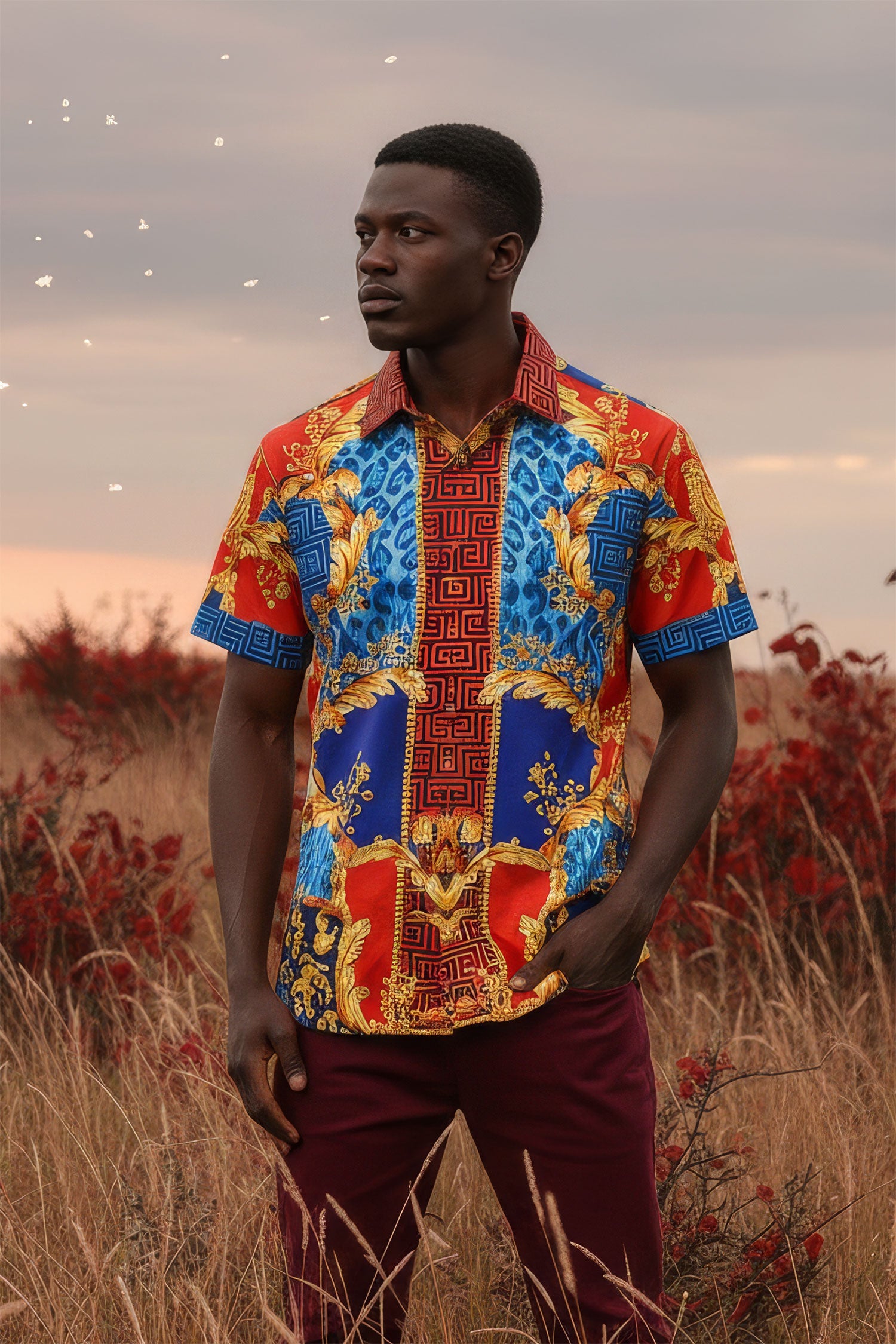 LEOPARD BAROQUE Short Sleeve Shirt