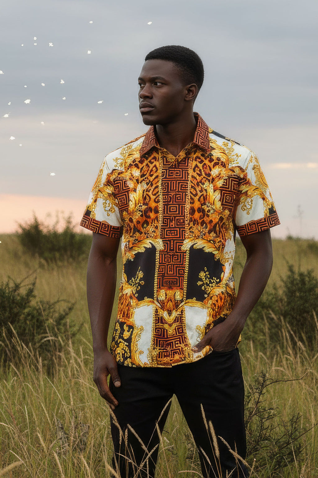 LEOPARD BAROQUE Short Sleeve Shirt