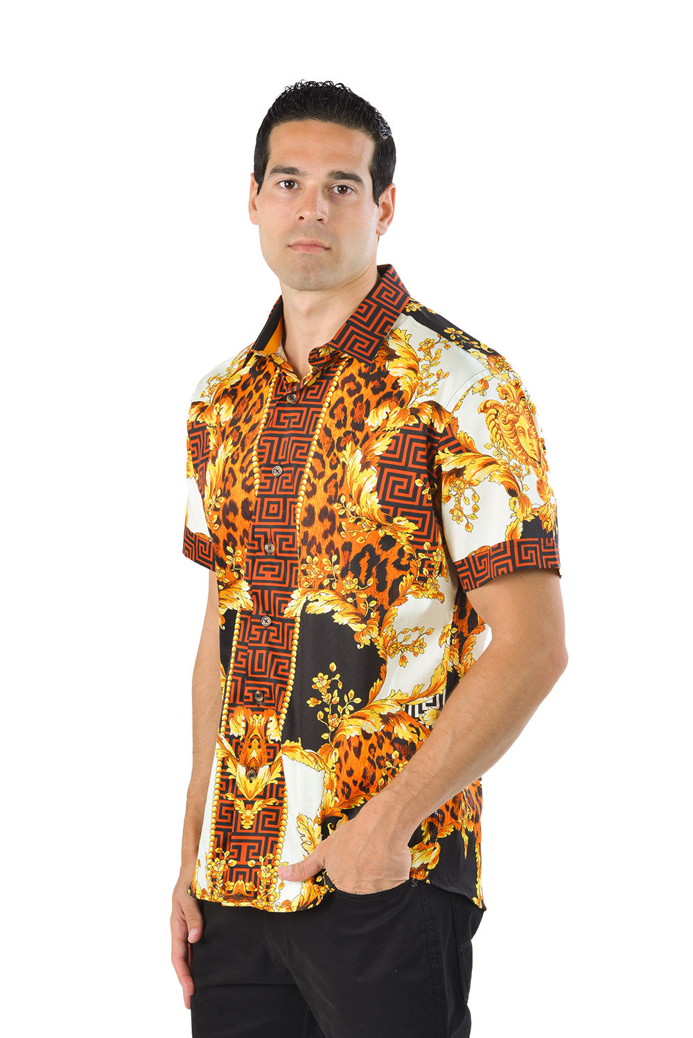 LEOPARD BAROQUE Short Sleeve Shirt