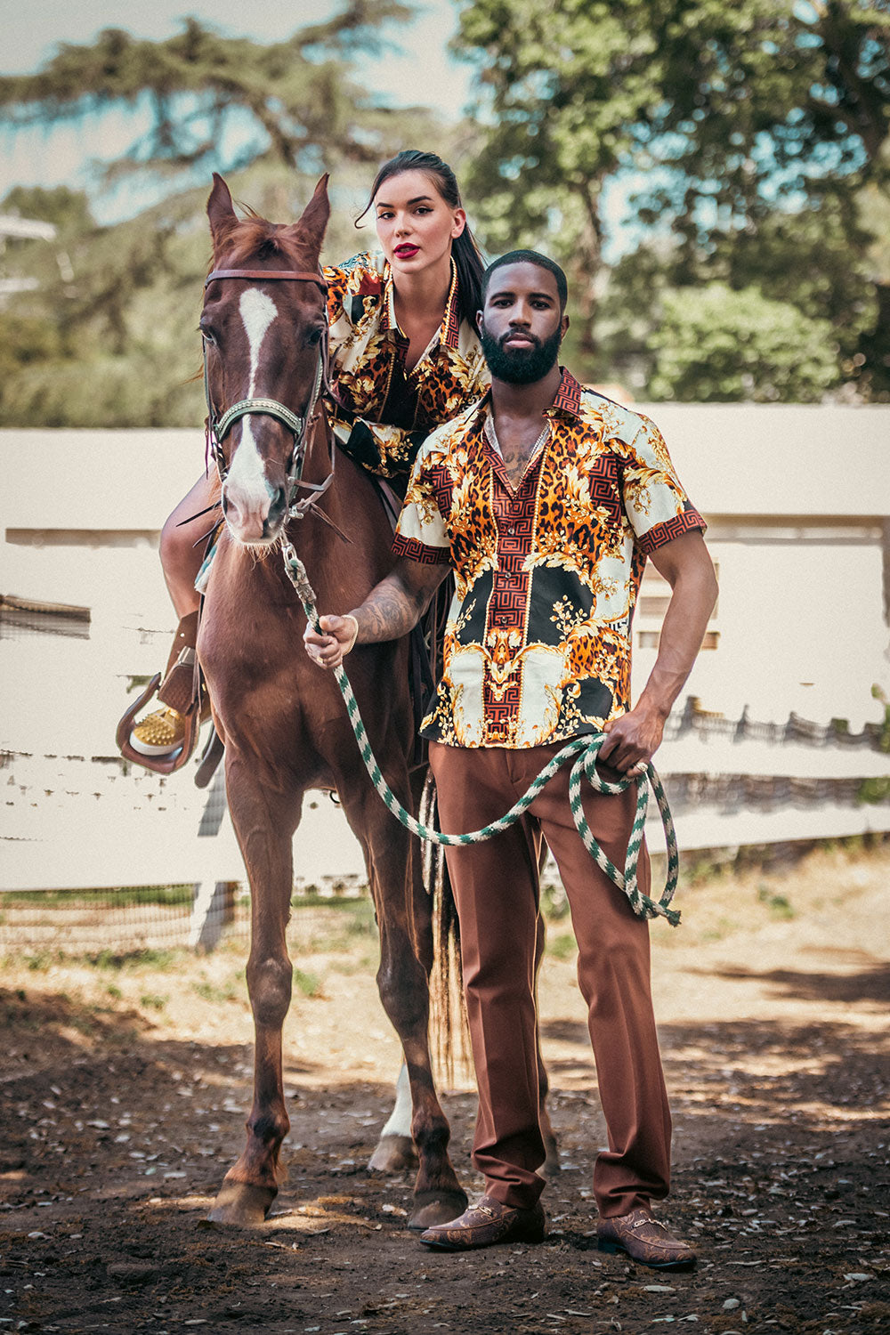LEOPARD BAROQUE Short Sleeve Shirt