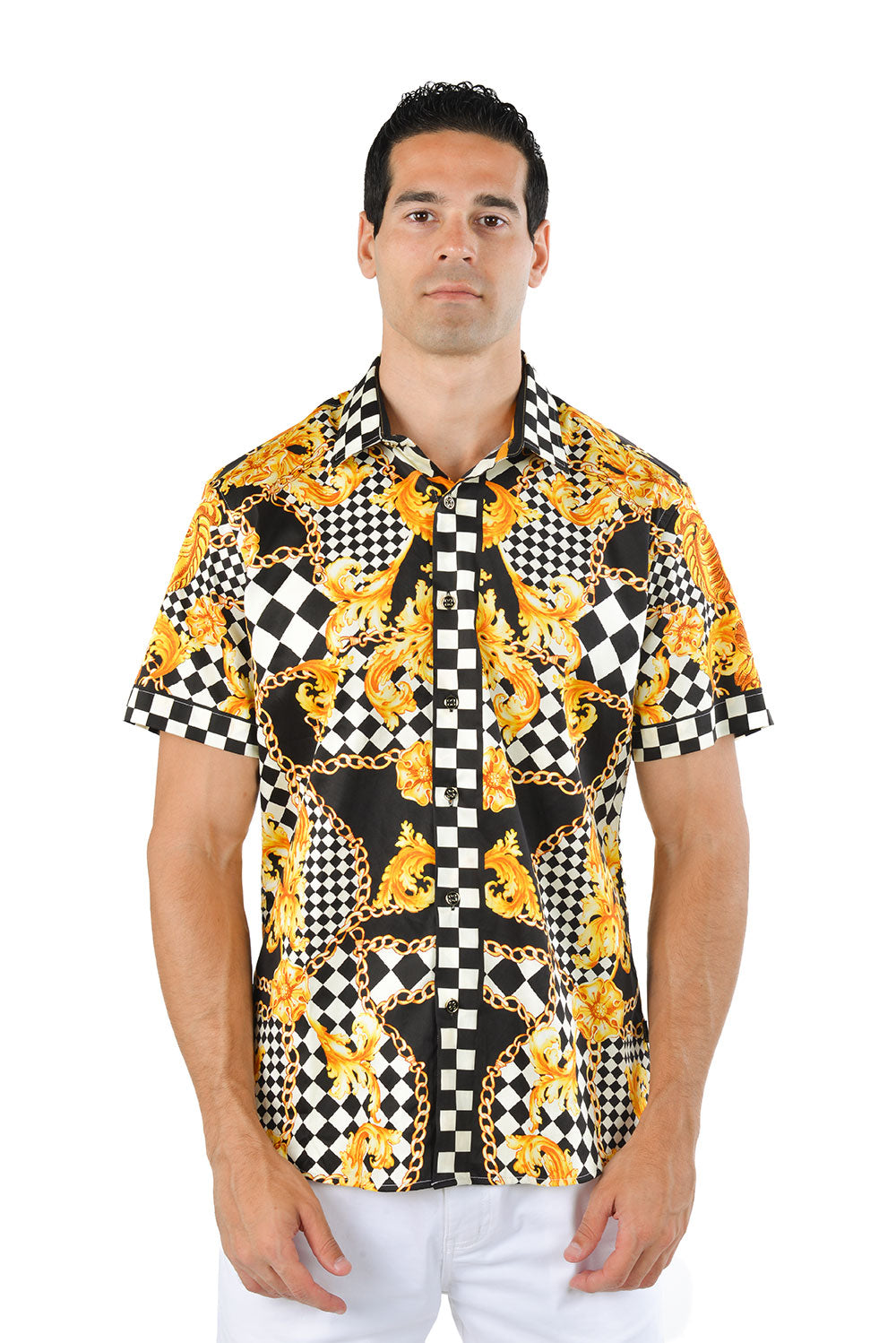 BAROQUE CHECKER Short Sleeve Shirt
