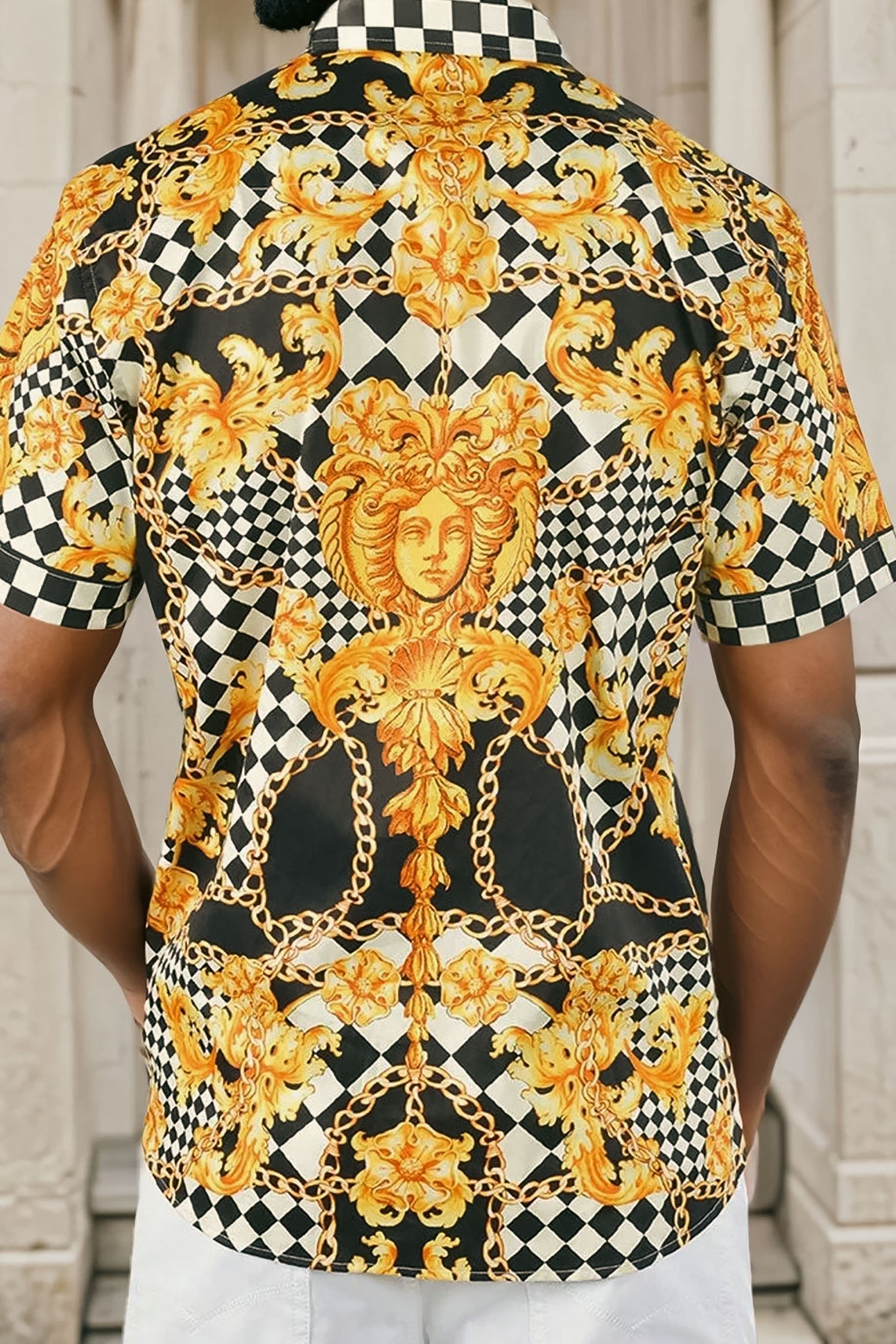 BAROQUE CHECKER Short Sleeve Shirt