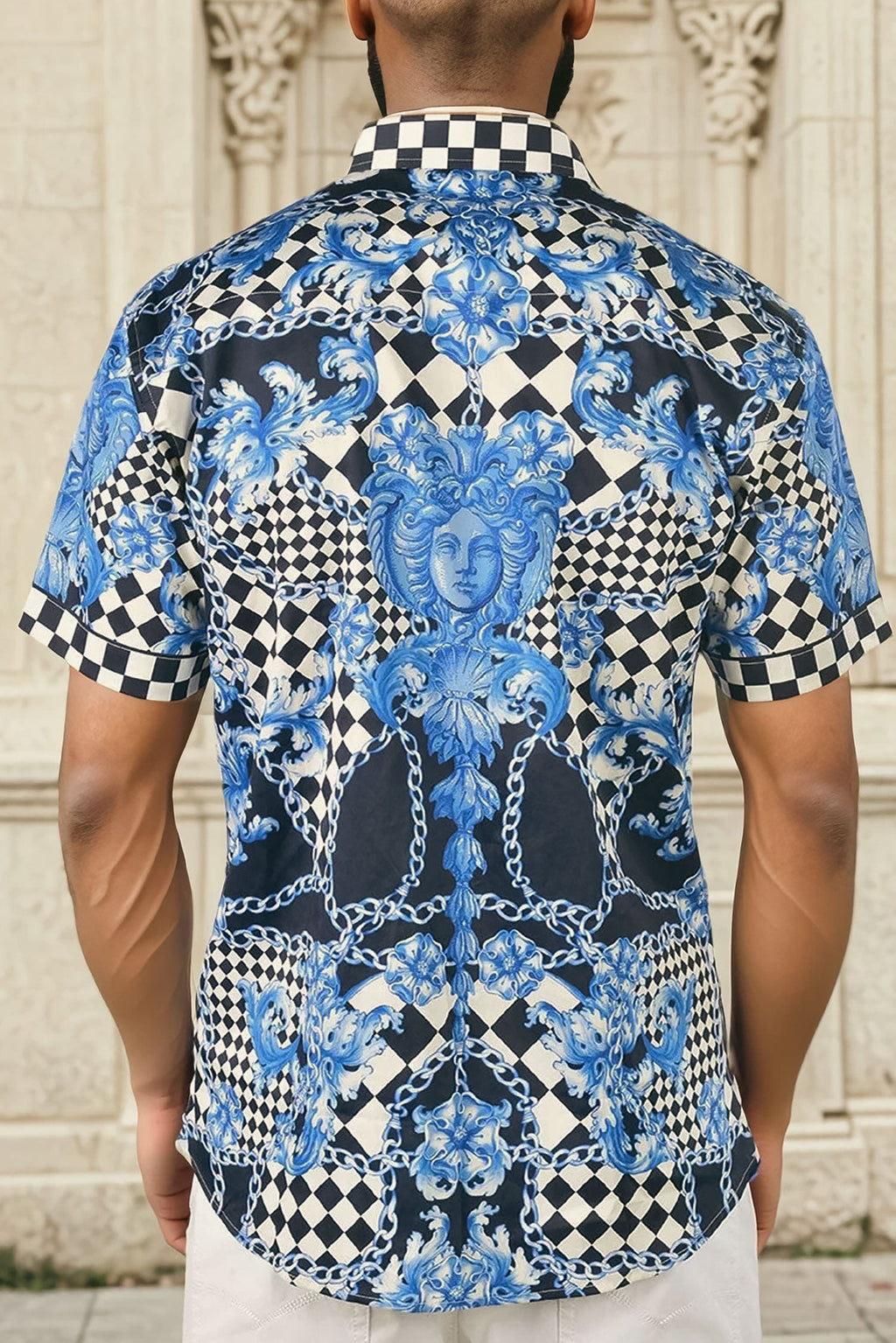 BAROQUE CHECKER Short Sleeve Shirt