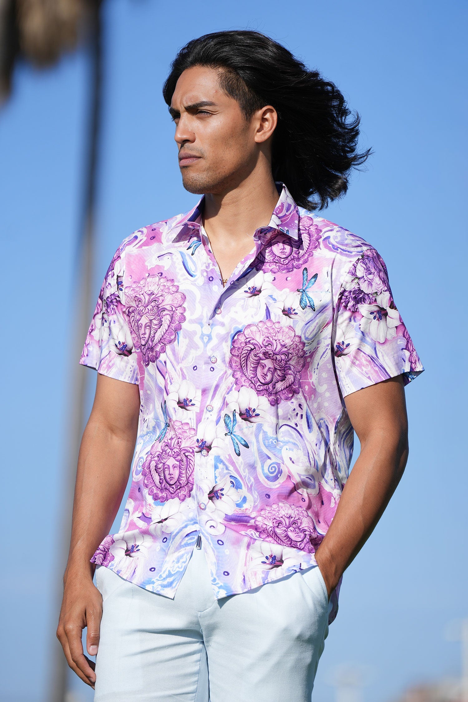 PAISLEY FLORAL Short Sleeve Shirt