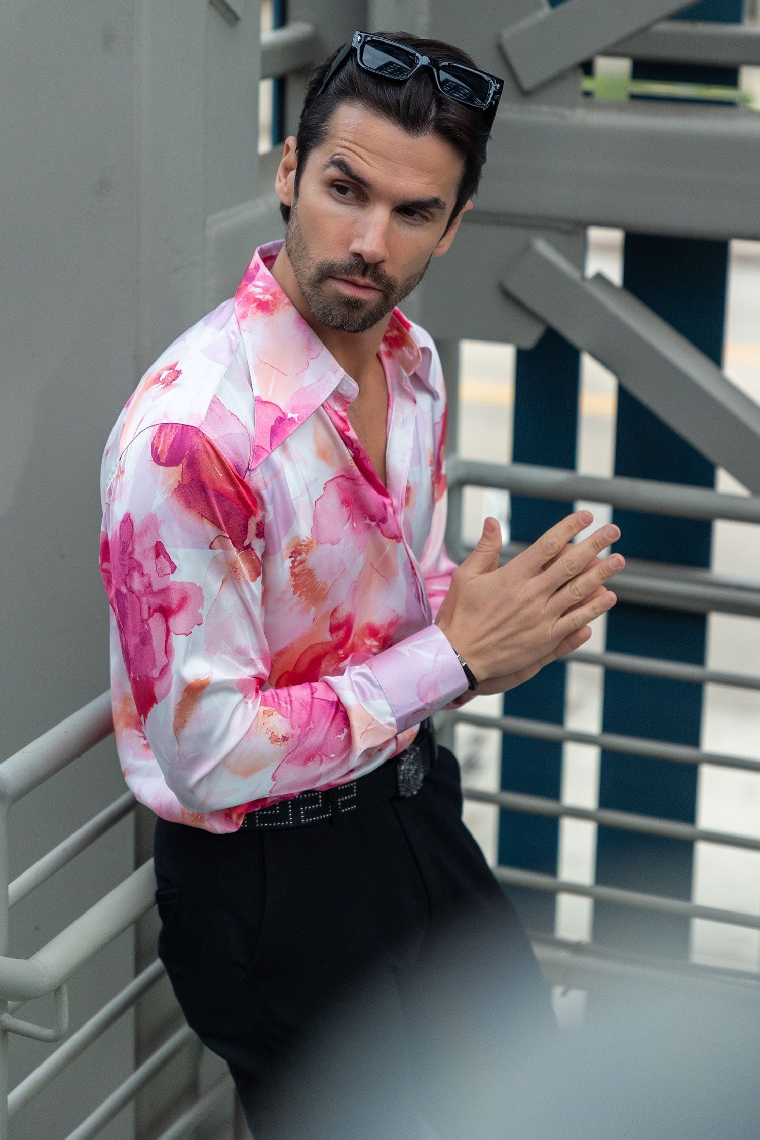 Slinspear Floral Long Sleeve Shirt