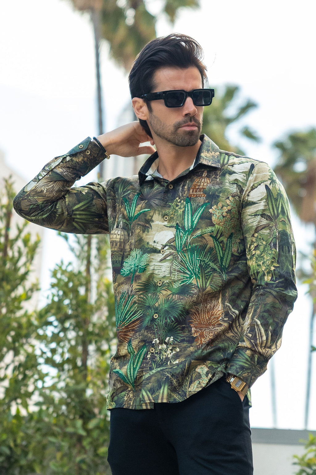 Warsaw Rhinestone Long Sleeve Shirt