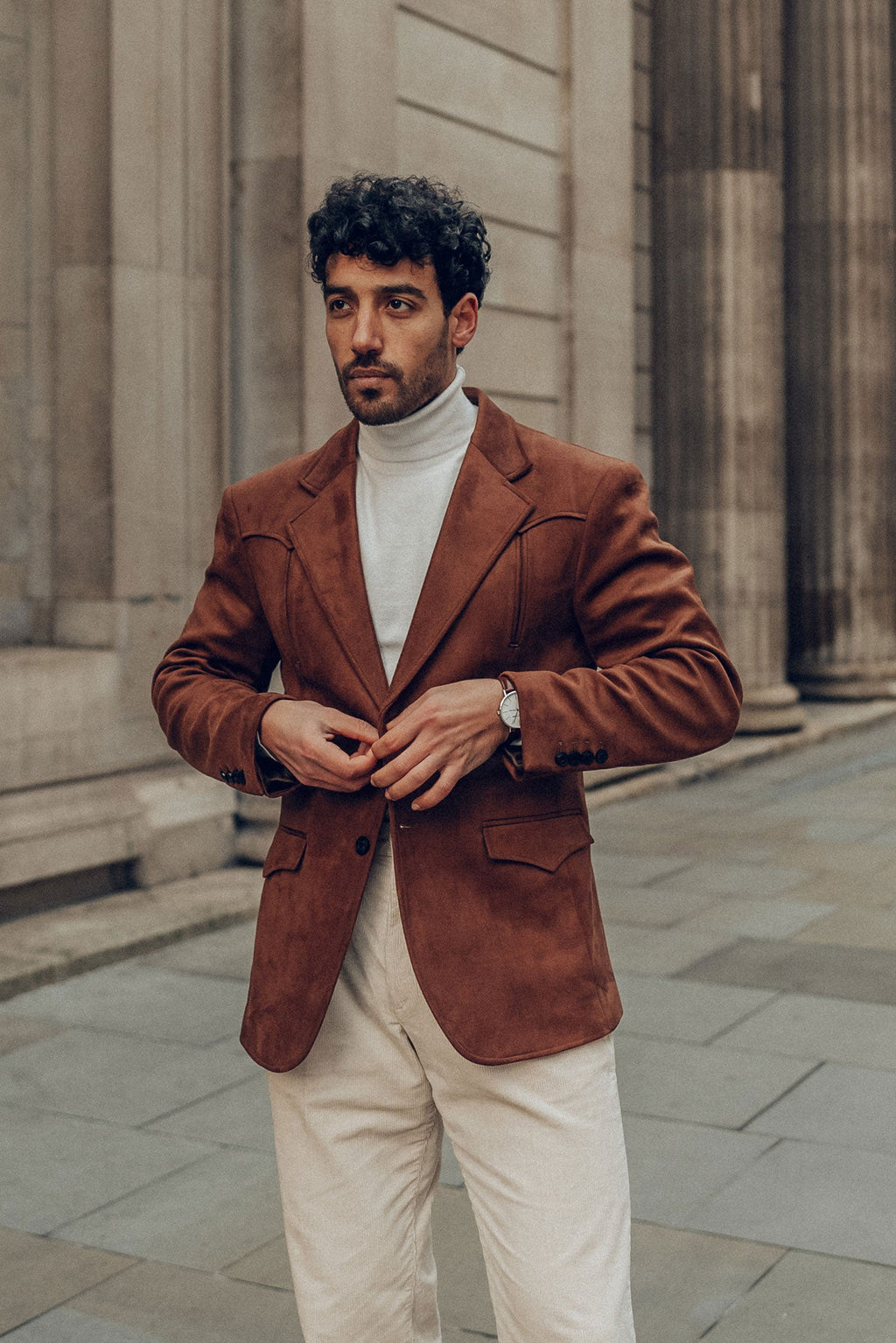 Drowsewrap Suede Blazer